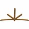 Ekena Millwork Alberta Rough Sawn Timber Gable Bracket, Western Red Cedar, 84"W x 49"H x 2"D x 4"F, 14/12 Pitch GBW084X49X0204ALB00RWR - alternate 3